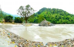 कालीगण्डकीको बहाव उच्च विन्दुमा, शालिग्राम शिला डुबानमा